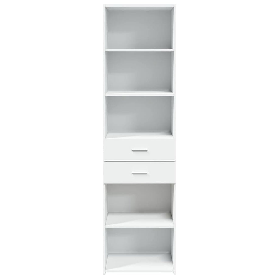 Hoge Kast 50X42,5X185 Cm Bewerkt Hout Wit