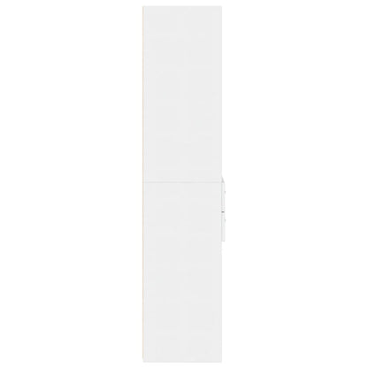Hoge Kast 50X42,5X185 Cm Bewerkt Hout Wit