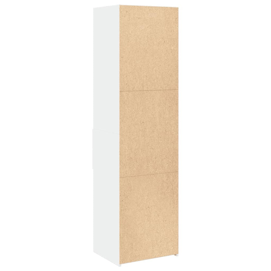 Hoge Kast 50X42,5X185 Cm Bewerkt Hout Wit