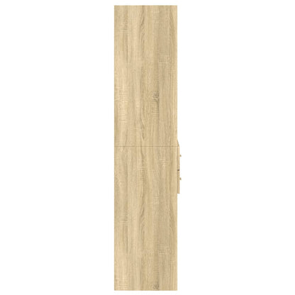 Hoge kast 70x42,5x185 cm bewerkt hout sonoma eikenkleurig