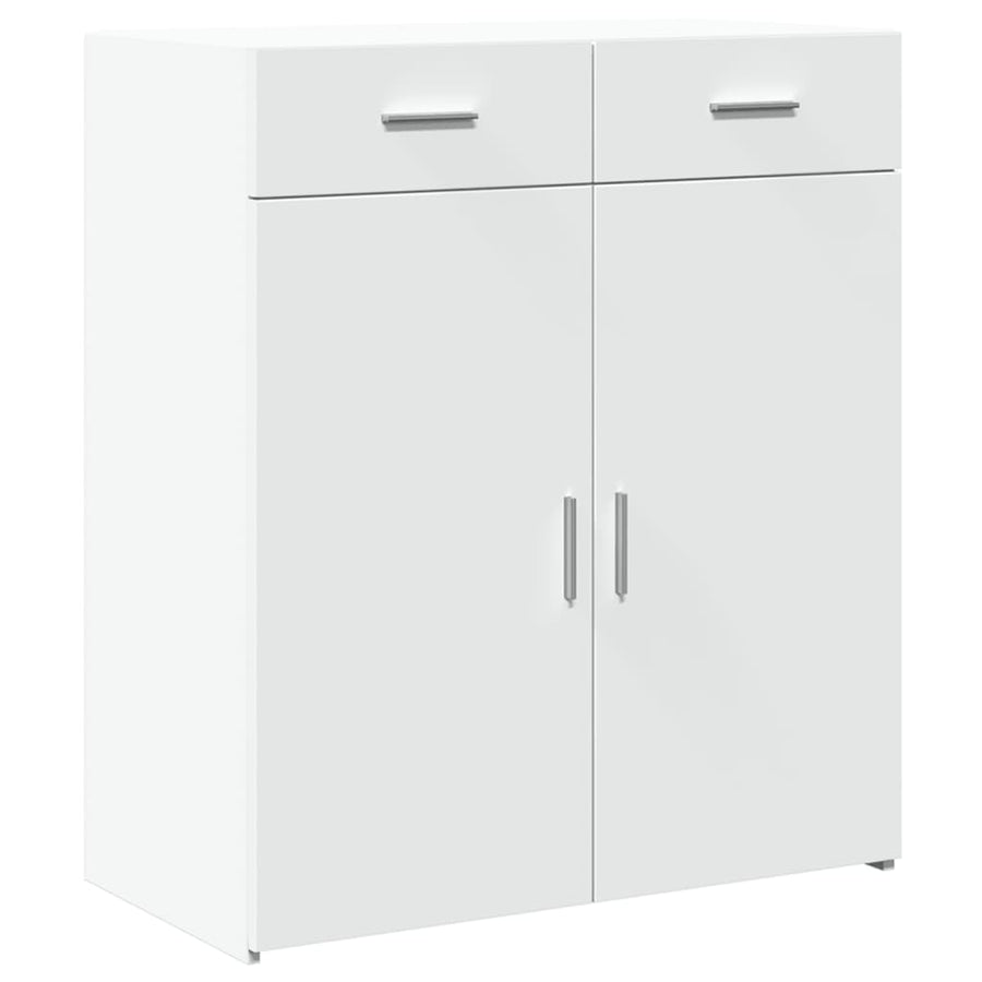 Dressoir 80x42,5x93 cm bewerkt hout wit