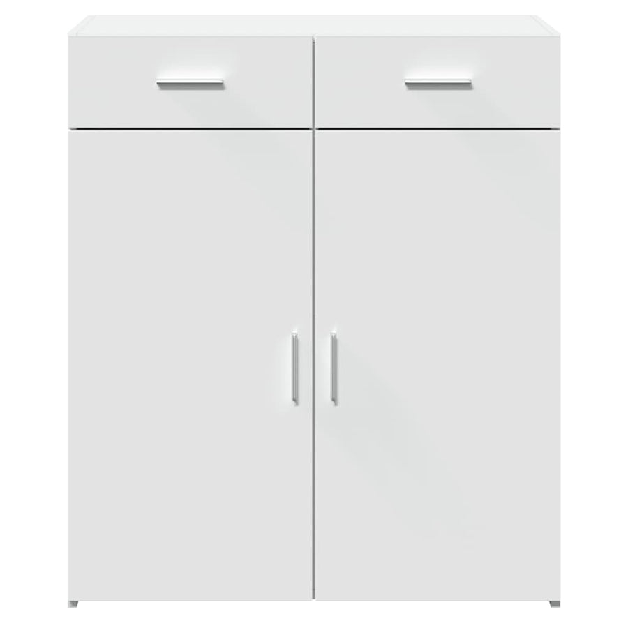 Dressoir 80x42,5x93 cm bewerkt hout wit