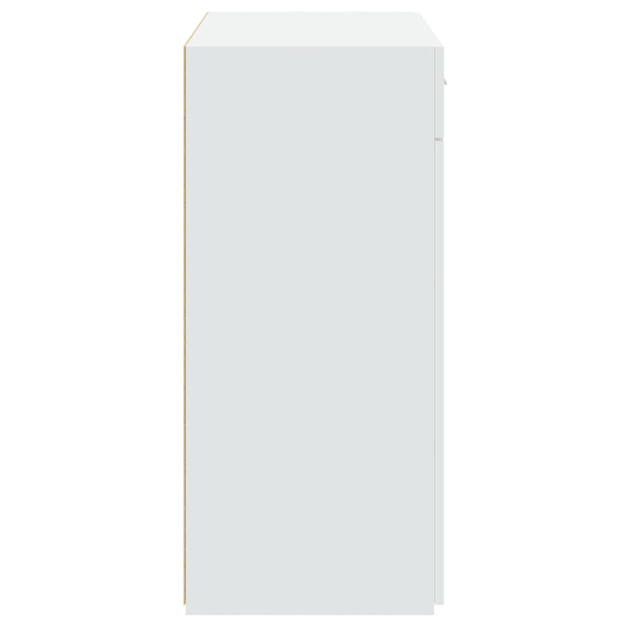 Dressoir 80x42,5x93 cm bewerkt hout wit