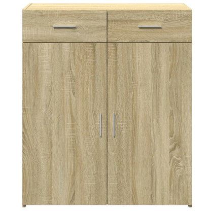 Dressoir 80x42,5x93 cm bewerkt hout sonoma eikenkleurig