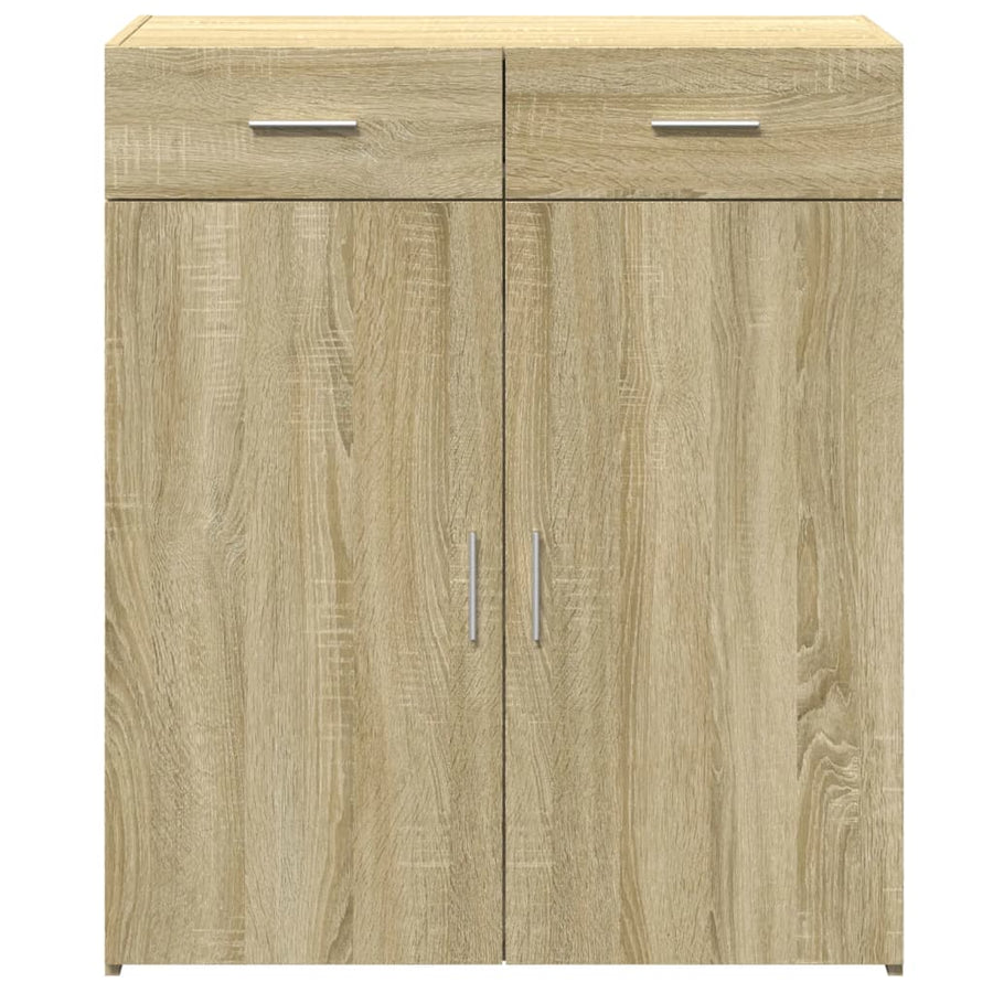 Dressoir 80x42,5x93 cm bewerkt hout sonoma eikenkleurig