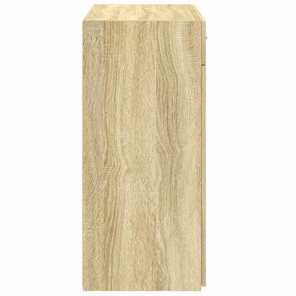 Dressoir 80x42,5x93 cm bewerkt hout sonoma eikenkleurig