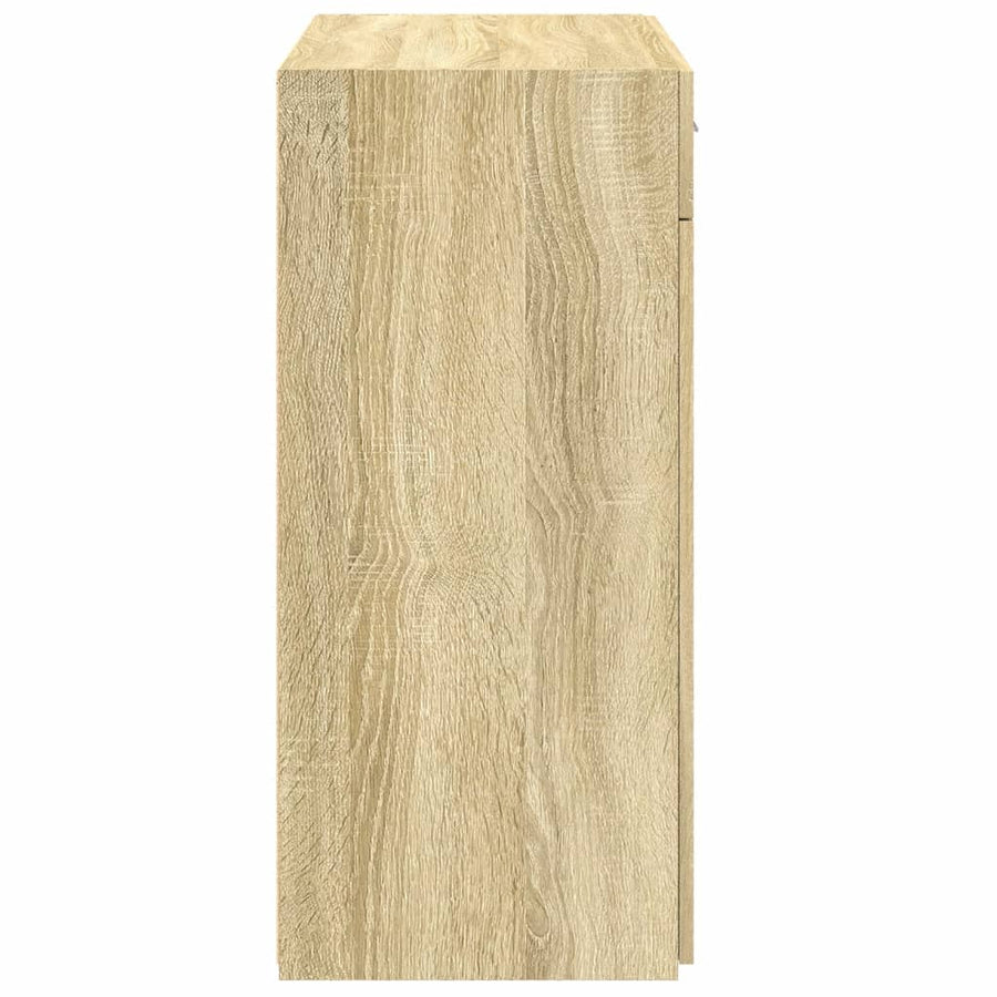 Dressoir 80x42,5x93 cm bewerkt hout sonoma eikenkleurig