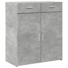 Dressoir 80x42,5x93 cm bewerkt hout betongrijs