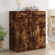 Dressoir 80x42,5x93 cm bewerkt hout gerookt eiken