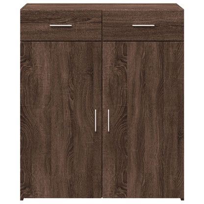 Dressoir 80x42,5x93 cm bewerkt hout bruin eikenkleur