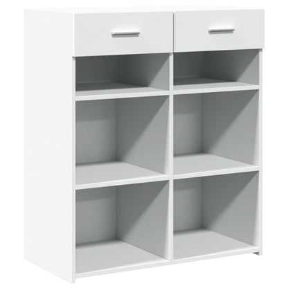 Dressoir 80x42,5x93 cm bewerkt hout wit