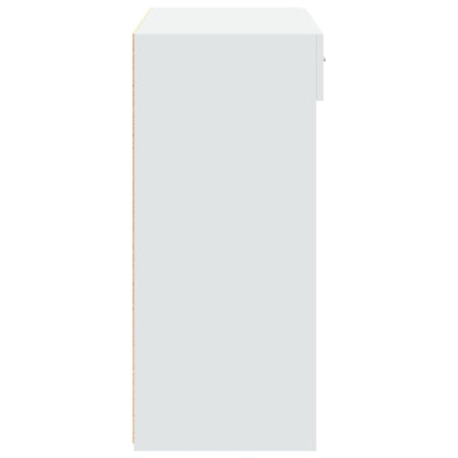Dressoir 80x42,5x93 cm bewerkt hout wit