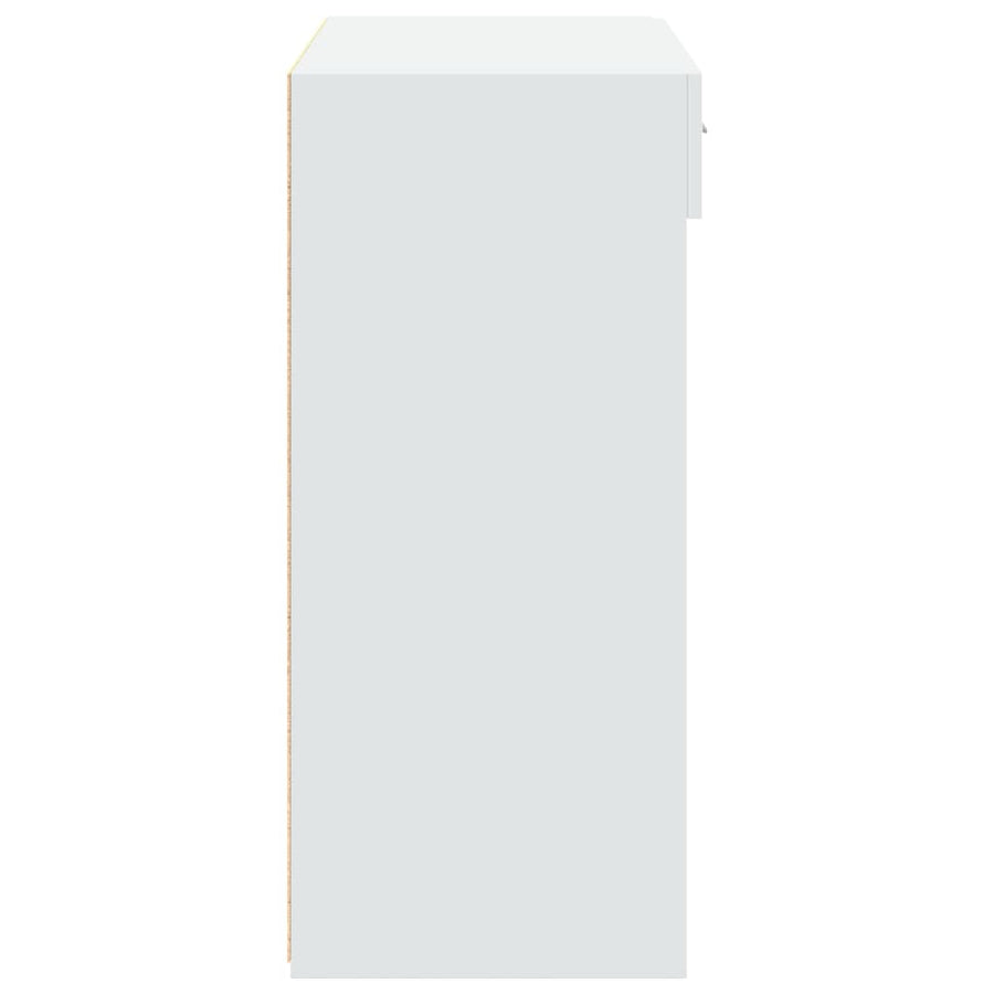 Dressoir 80x42,5x93 cm bewerkt hout wit