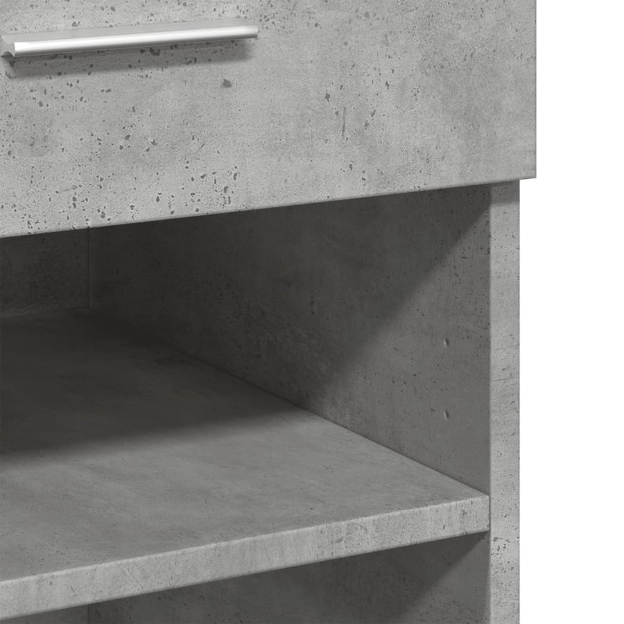Dressoir 80x42,5x93 cm bewerkt hout betongrijs