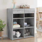 Sideboard 80x42.5x93 cm engineered wood grey Sonoma oak colour