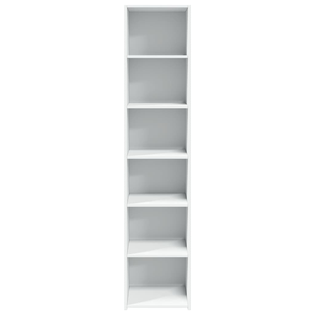 Hoge Kast 40X41X185 Cm Bewerkt Hout Wit
