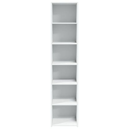 Hoge Kast 40X41X185 Cm Bewerkt Hout Wit