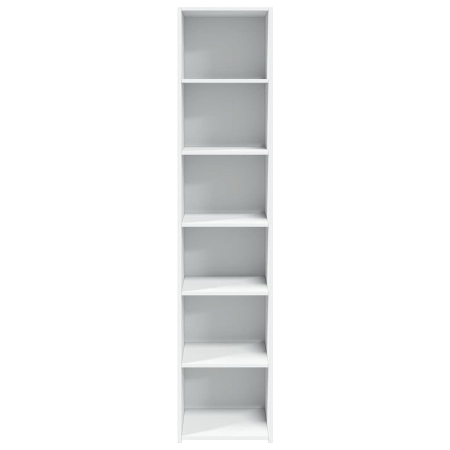 Hoge Kast 40X41X185 Cm Bewerkt Hout Wit