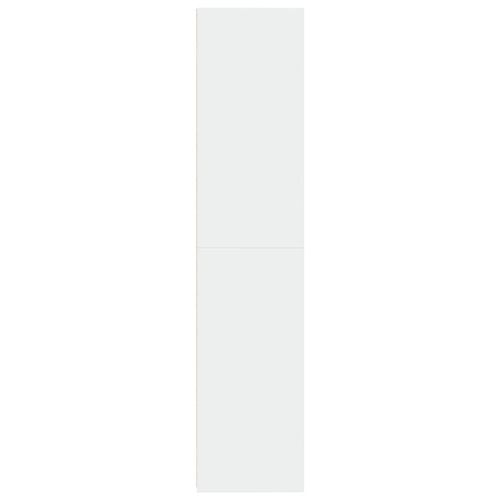 Hoge Kast 40X41X185 Cm Bewerkt Hout Wit