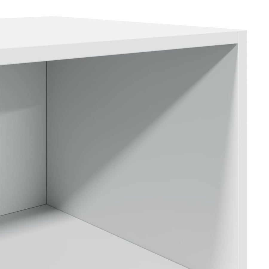 Hoge Kast 40X41X185 Cm Bewerkt Hout Wit