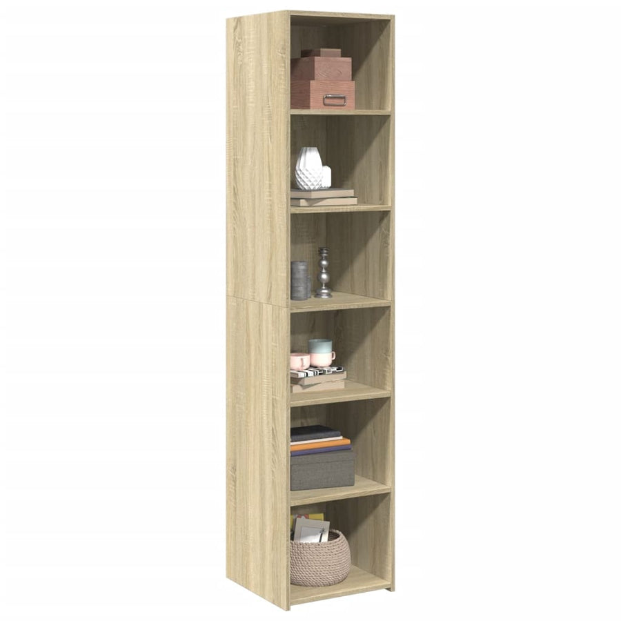 Hoge Kast Bewerkt Hout Kleurig 40 x 41 x 185 cm