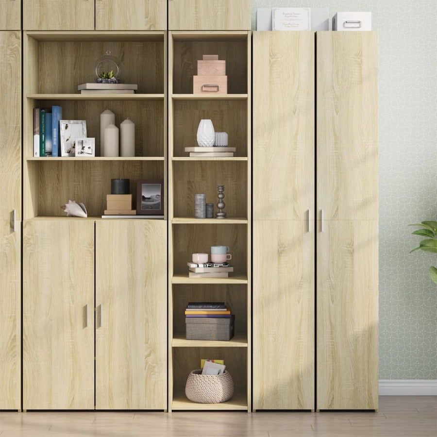 Hoge Kast Bewerkt Hout Kleurig 40 x 41 x 185 cm