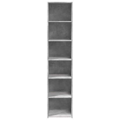 Hoge kast 40x41x185 cm bewerkt hout betongrijs