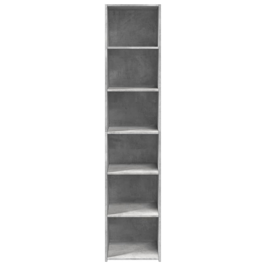 Hoge kast 40x41x185 cm bewerkt hout betongrijs