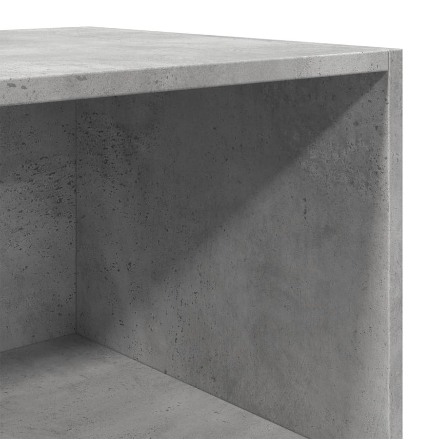 Hoge kast 40x41x185 cm bewerkt hout betongrijs