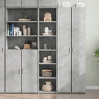 Tall cabinet 40x41x185 cm treated wood concrete grey