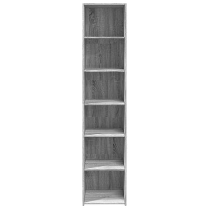 Hoge kast 40x41x185 cm bewerkt hout grijs sonoma eikenkleurig
