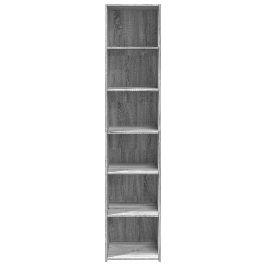 Hoge kast 40x41x185 cm bewerkt hout grijs sonoma eikenkleurig