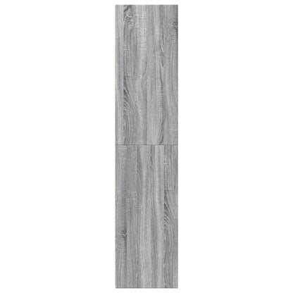 Hoge kast 40x41x185 cm bewerkt hout grijs sonoma eikenkleurig