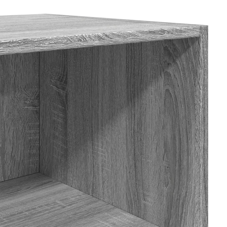 Hoge kast 40x41x185 cm bewerkt hout grijs sonoma eikenkleurig
