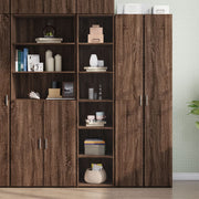 Hoge kast 40x41x185 cm bewerkt hout bruin