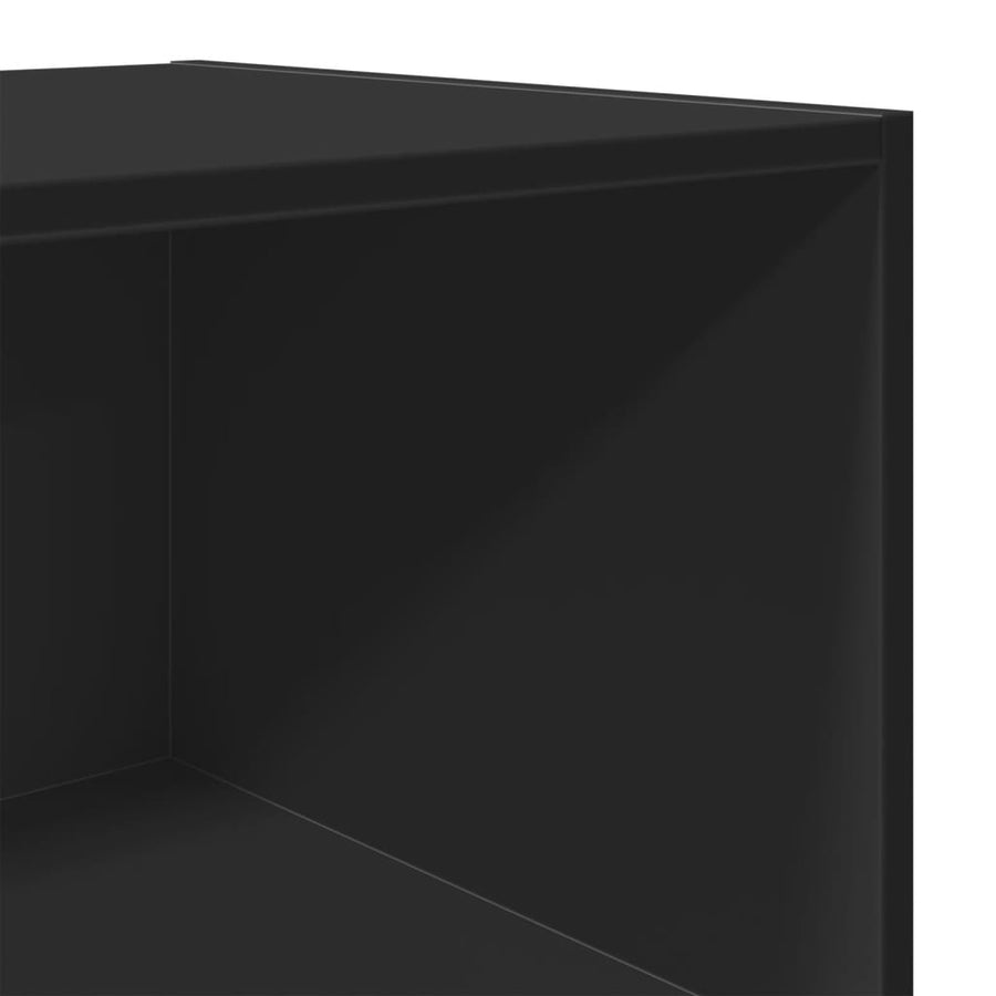 Hoge kast 45x41x185 cm bewerkt hout zwart
