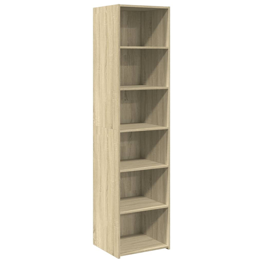 Hoge kast 45x41x185 cm bewerkt hout sonoma eikenkleurig
