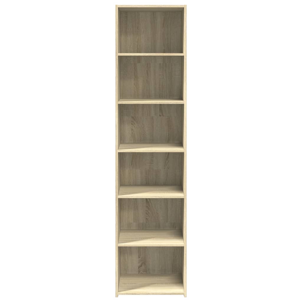 Hoge kast 45x41x185 cm bewerkt hout sonoma eikenkleurig