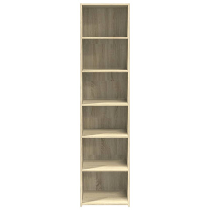 Hoge kast 45x41x185 cm bewerkt hout sonoma eikenkleurig