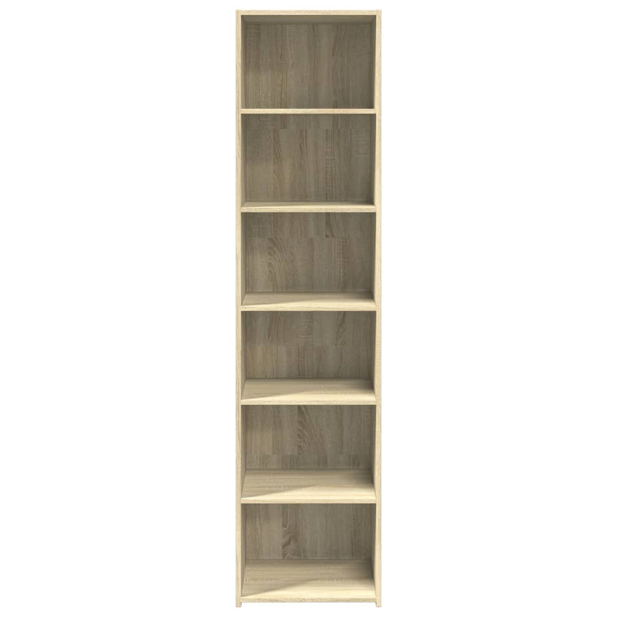 Hoge kast 45x41x185 cm bewerkt hout sonoma eikenkleurig
