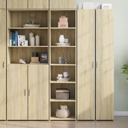 Hoge kast 45x41x185 cm bewerkt hout sonoma eiken