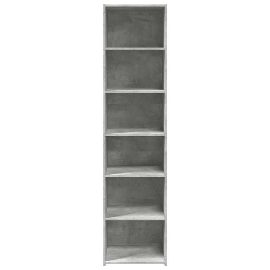 Hoge kast 45x41x185 cm bewerkt hout betongrijs