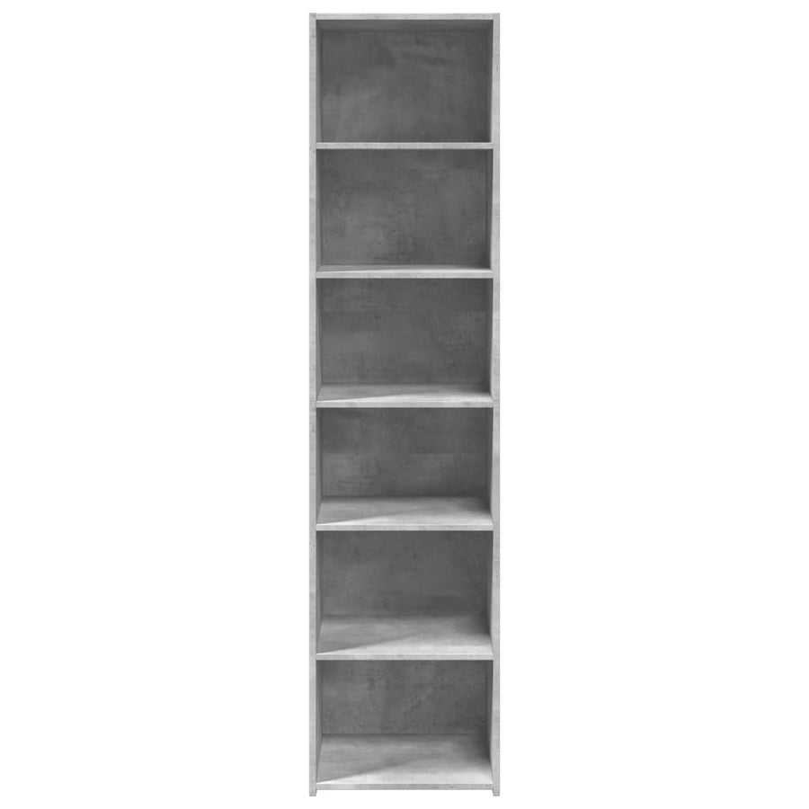 Hoge kast 45x41x185 cm bewerkt hout betongrijs