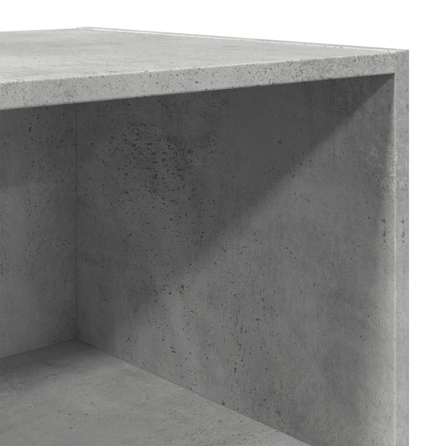 Hoge kast 45x41x185 cm bewerkt hout betongrijs