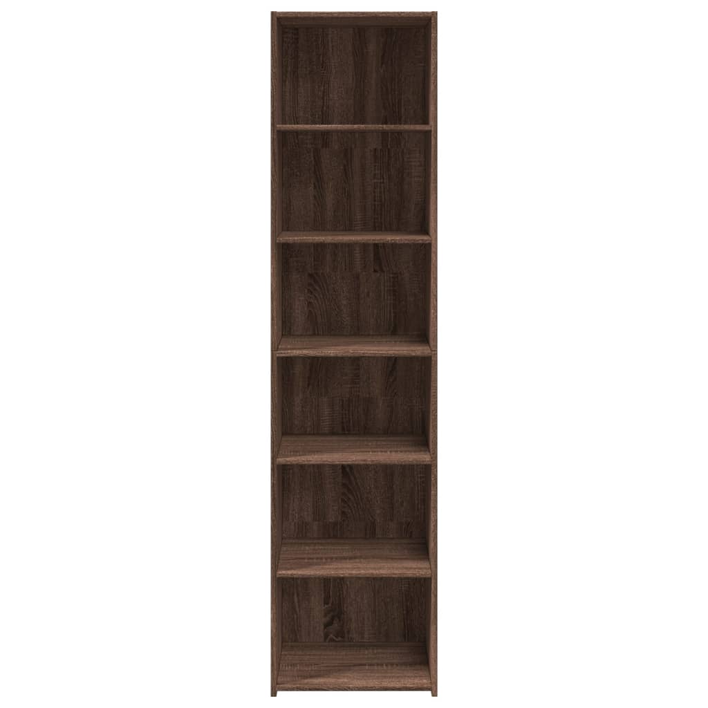 Hoge kast 45x41x185 cm bewerkt hout bruin eikenkleurig