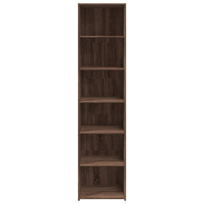 Hoge kast 45x41x185 cm bewerkt hout bruin eikenkleurig
