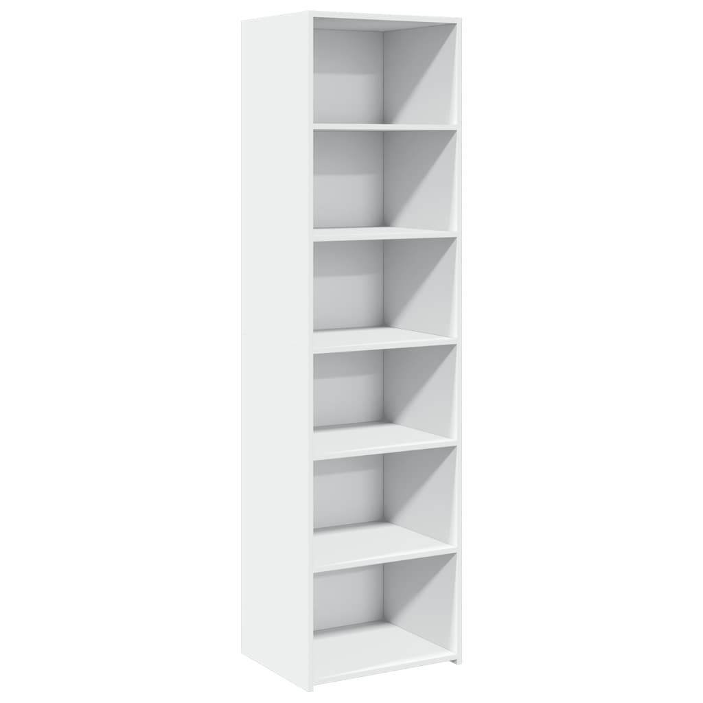 Hoge kast 50x41x185 cm bewerkt hout wit