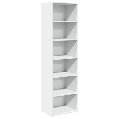 Hoge kast 50x41x185 cm bewerkt hout wit
