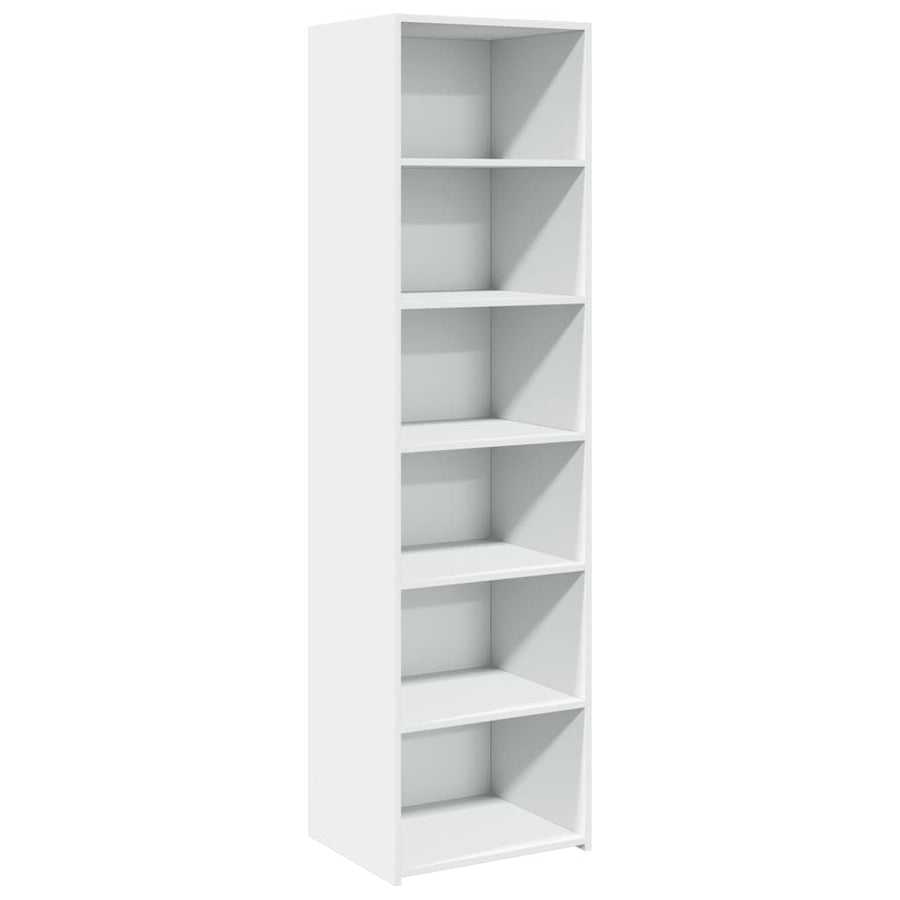 Hoge kast 50x41x185 cm bewerkt hout wit