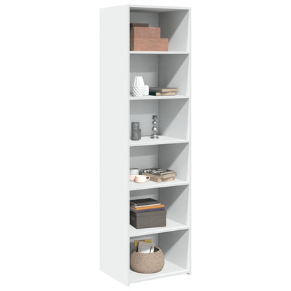 Hoge kast 50x41x185 cm bewerkt hout wit